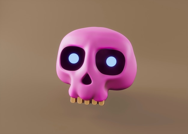 Free Photo 3d view of skull