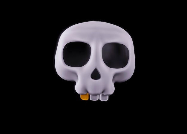 Free Photo 3d view of skull