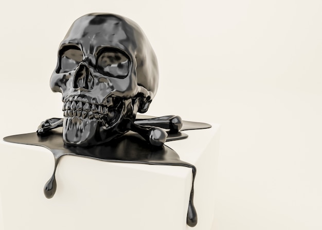 Free Photo 3d view of skull