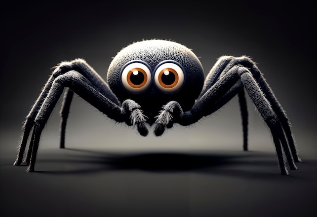 Free photo 3d view of spider