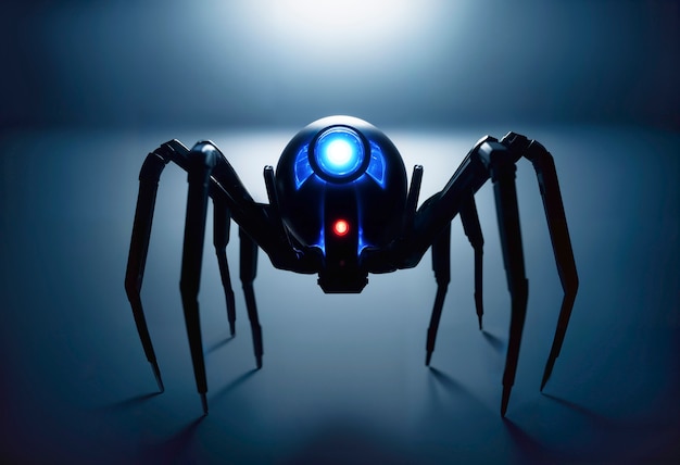 Free photo 3d view of spider