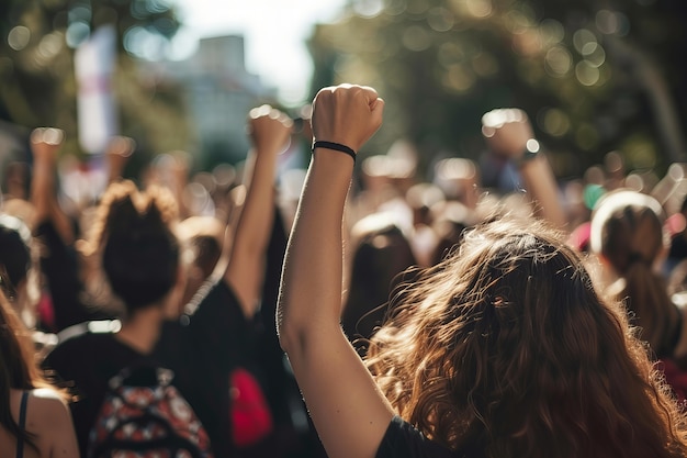 Free photo 8m women strike  movement