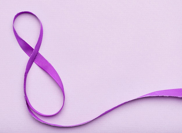 8th of march ribbon symbol