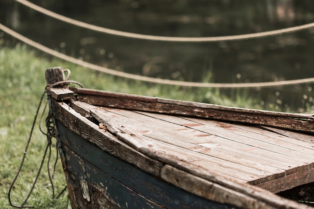 Free Photo abandoned wrecked wooden boat