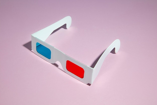 Abstract arrangement of 3d glasses