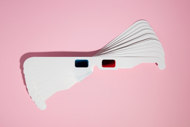 Free Photo abstract arrangement of 3d glasses