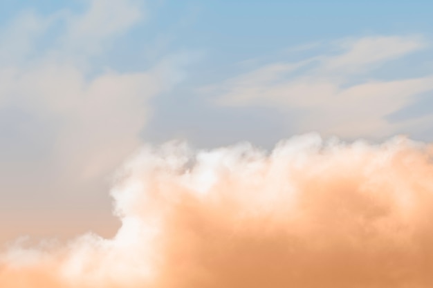 Free photo abstract background with orange cloud