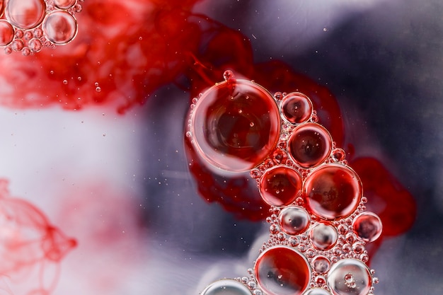 Free Photo abstract blood stain design in water