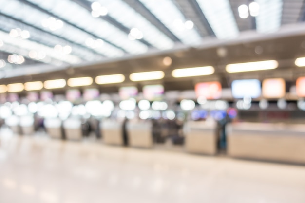 Abstract blur airport interior