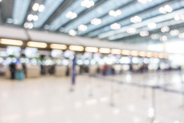 Abstract blur airport interior