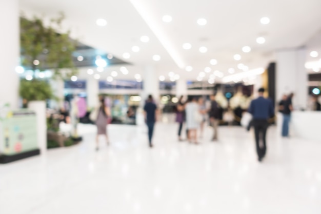 Free photo abstract blur beautiful luxury shopping mall and retails store