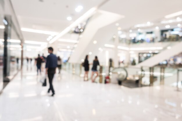 Abstract blur beautiful luxury shopping mall and retails store