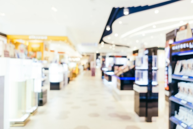 Free photo abstract blur and bokeh defocused shopping mall interior of department store