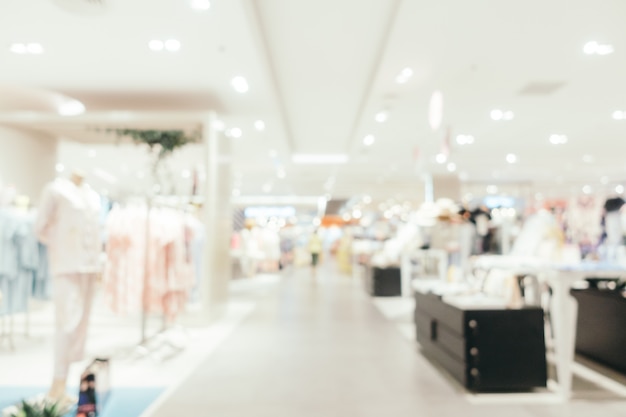 Abstract blur and defocused shopping mall in department store