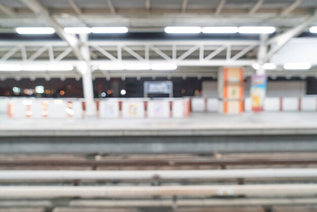 Abstract blur electrical train station