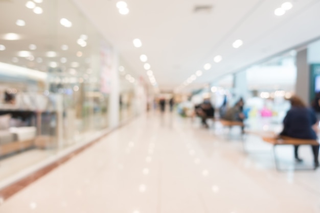 Abstract blur shopping mall and retail store