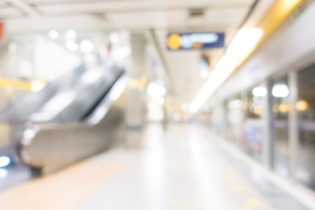 Abstract blur subway station