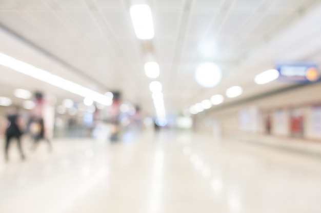 Abstract blur subway station