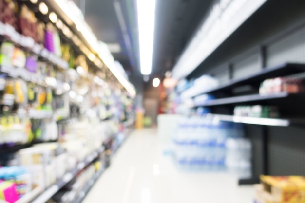 Free photo abstract blur supermarket in department store