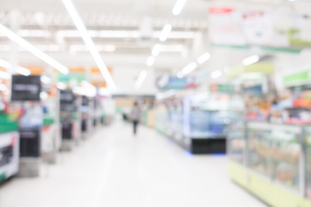 Abstract blur supermarket