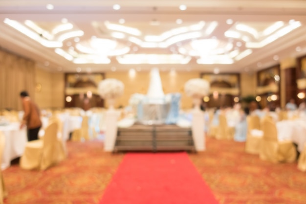 Free photo abstract blur wedding hall