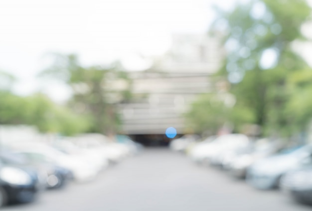 Free photo abstract blurred parking car