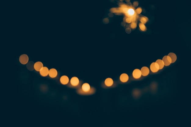 Free photo abstract bokeh background at night