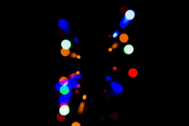 Free Photo abstract bokeh background with colorful lights