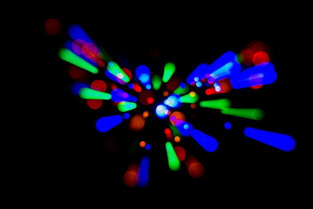 Abstract bokeh background with colorful lights