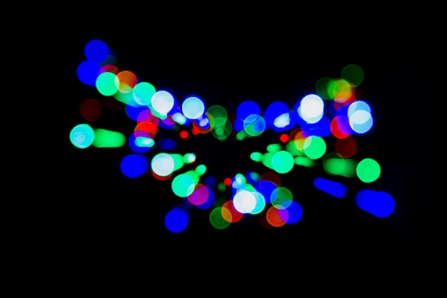 Abstract bokeh background with colorful lights