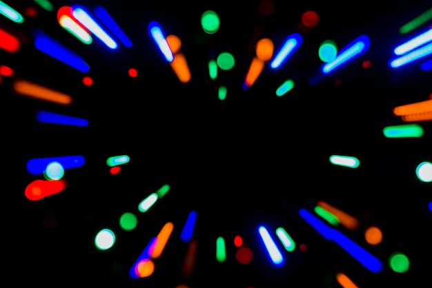 Abstract bokeh background with colorful lights