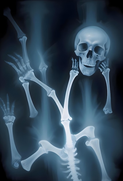 Abstract bones halloween texture design