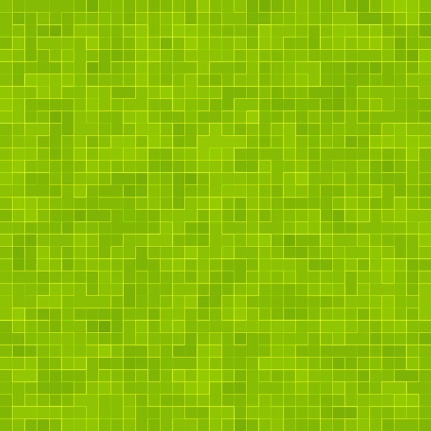 Free photo abstract bright green square pixel tile mosaic wall background and texture.