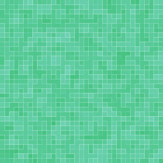 Free photo abstract bright green square pixel tile mosaic wall background and texture.