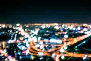 Free photo abstract city bokeh light