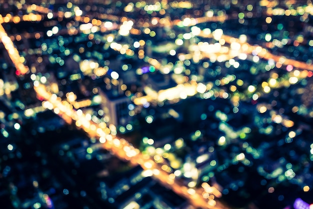 Free Photo abstract city bokeh light