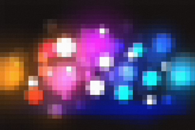 Abstract and colorful pixel background