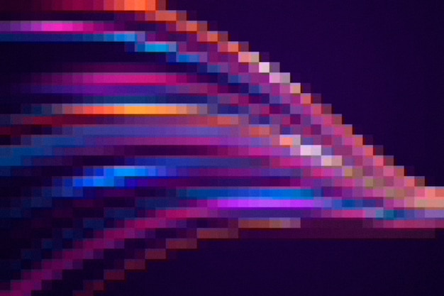 Abstract and colorful pixel background