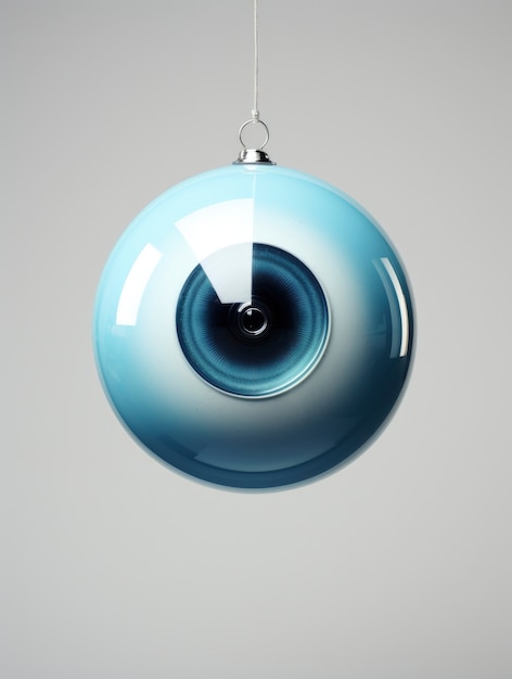 Free photo abstract creative 3d sphere with eye effect