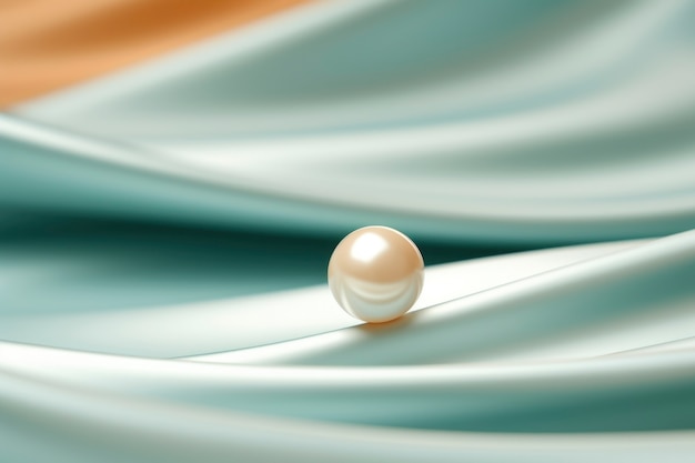 Free photo abstract creative 3d sphere with fabric