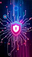 Free photo abstract cybersecurity concept design