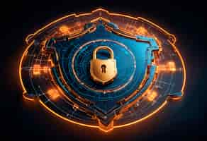 Free photo abstract cybersecurity concept design