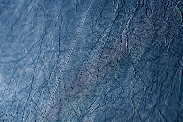 Free photo abstract denim blue background design of wrinkled fabric vintage grunge texture