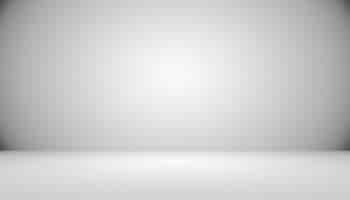 Free photo abstract empty dark white grey gradient with black solid vignette lighting studio wall and floor background well use as backdrop. background empty white room with space for your text and picture.