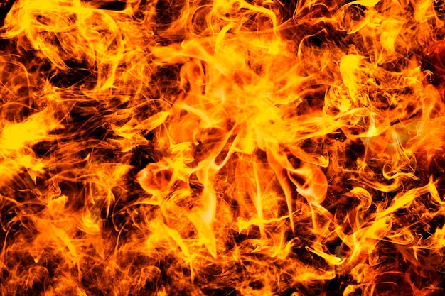 Free photo abstract flame background, blazing orange fire