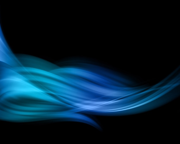 Abstract flowing background in shades of blue