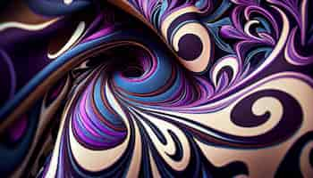 Free photo abstract fractal design in multi colored backdrop pattern generated by ai