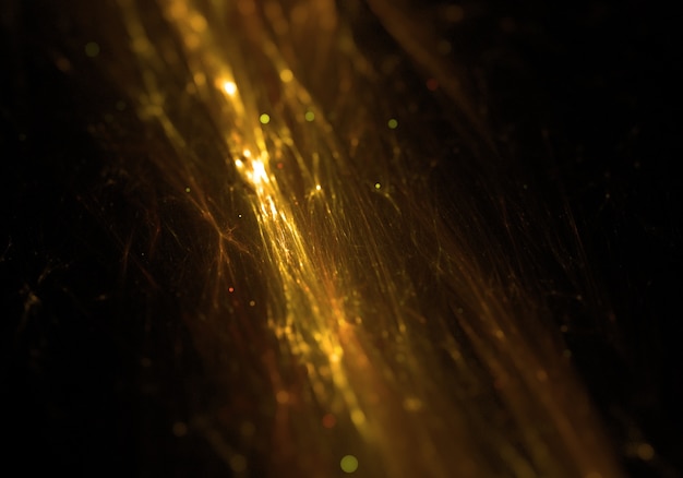 Free Photo abstract fractal golden light