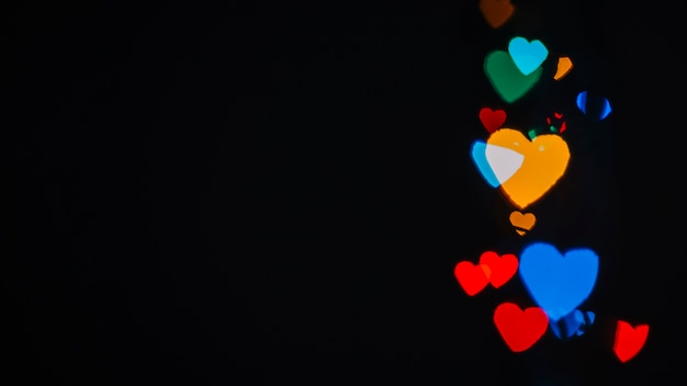 Free Photo abstract heart-shaped lights