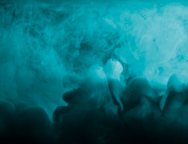 Free photo abstract heavy azure fog in liquid